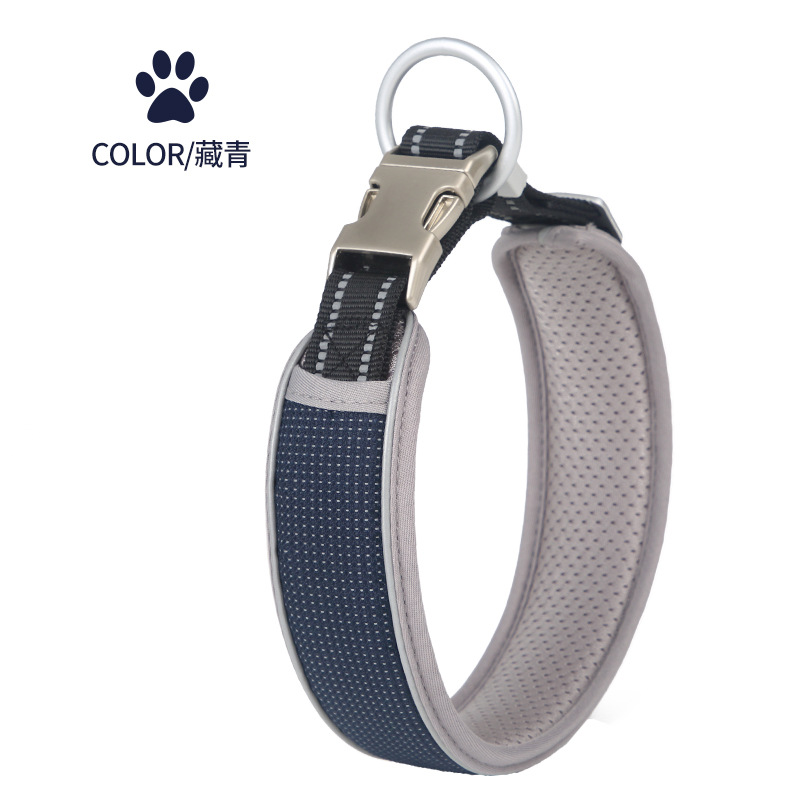Pet Collar Breathable Reflective Silk Collar Us 3mm Luminous Strip Large, Medium and Small Dogs