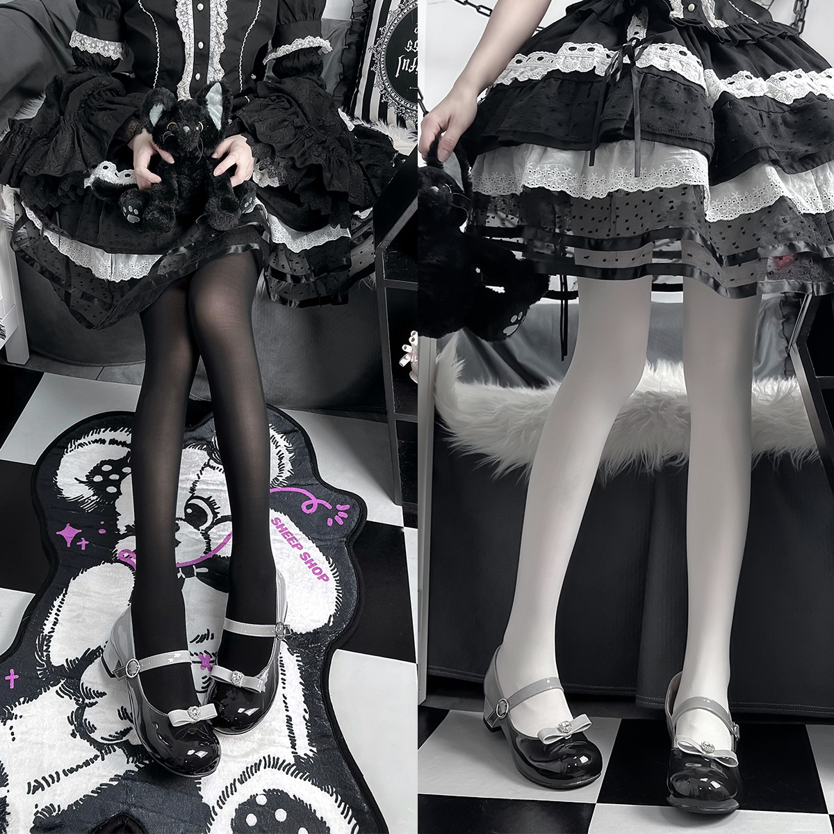 天鹅绒打底袜奶白丝袜连裤袜黑丝肤色百搭长袜女微透肉80d舒适薄