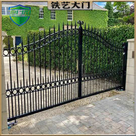 铁艺大门别墅花园锌钢大门规格齐全镀锌管材质小区庭院铁艺大门