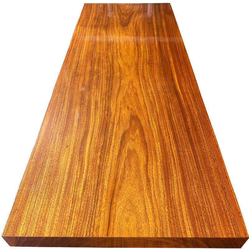 原木大花桌檀黄黑实木大板新中式茶台奥坎l茶板板梨木茶桌书桌现