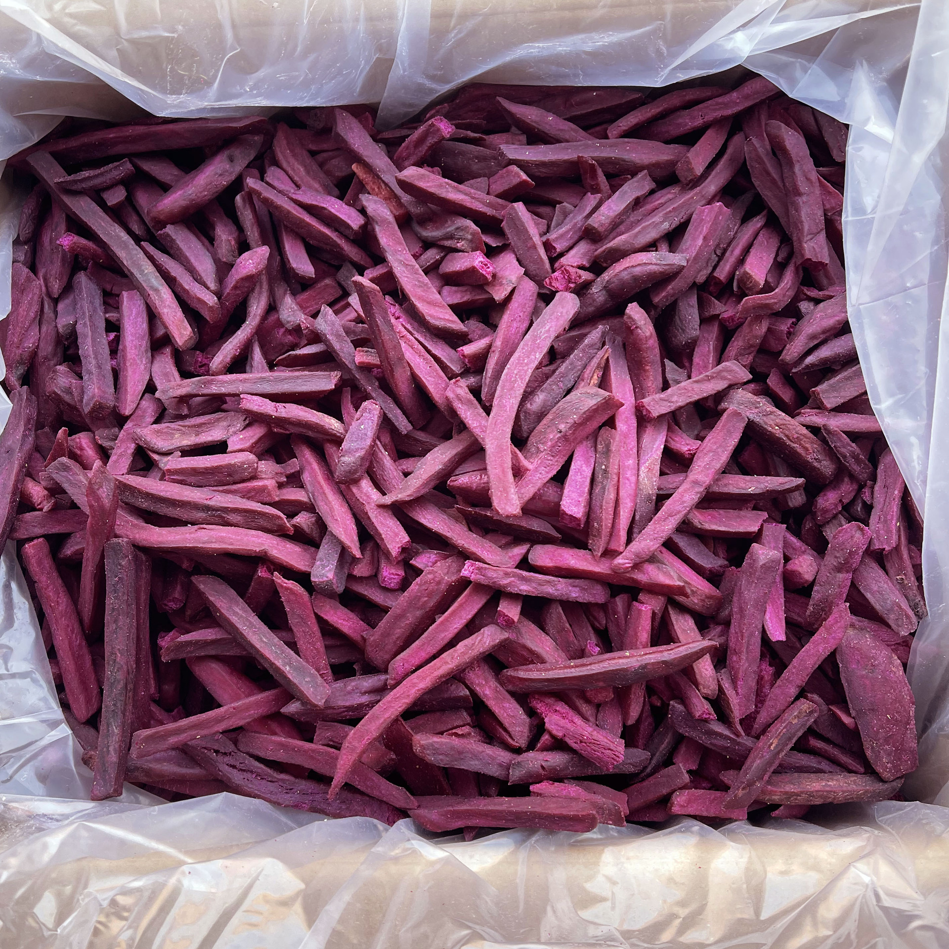 香酥紫薯条20斤散装红薯干地瓜干番薯干果蔬脆工艺综合果蔬厂家