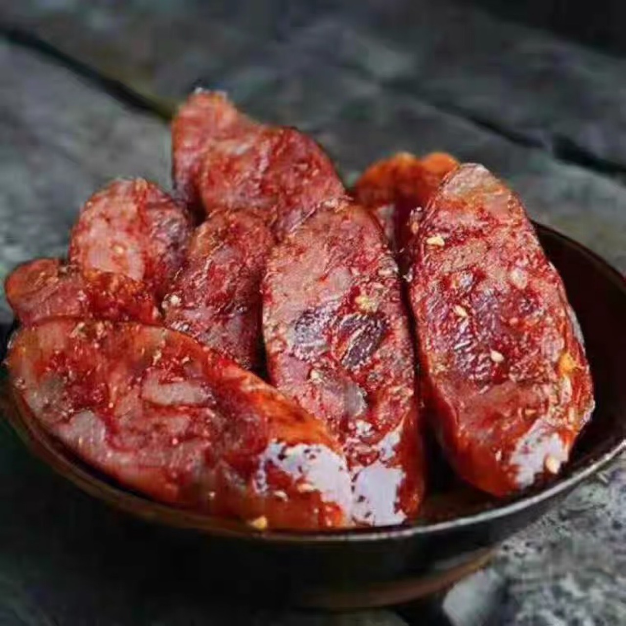 麻辣香肠500g全土猪肉麻辣腊肠四川特产辣肠自制烟熏肉特色腊川味