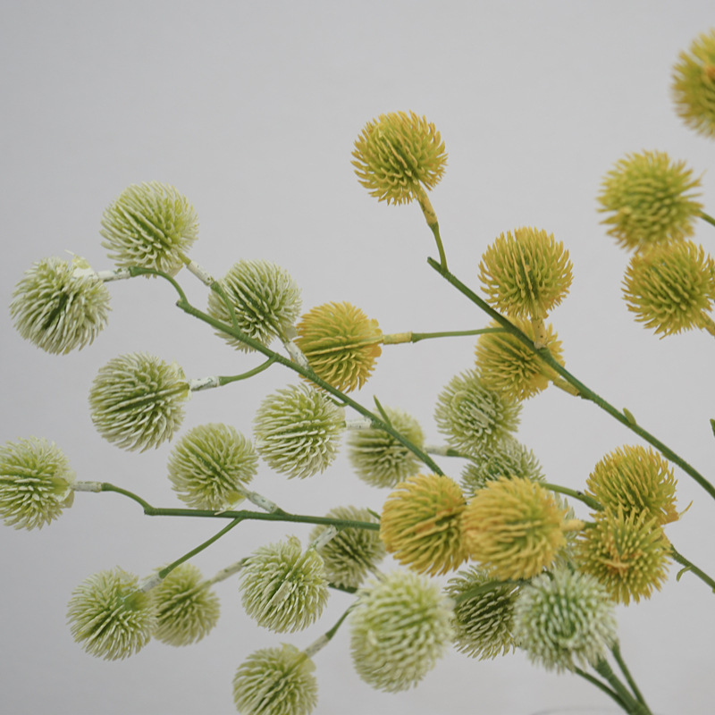 简约自然高质仿真果实单枝松球果毛毛果造景摆设diy装饰厂家批发