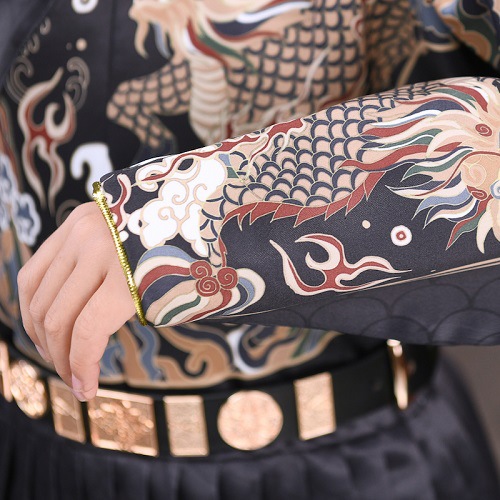 儿童古装汉服男童武侠中国风锦衣卫蟒袍飞鱼服麒麟明制交领汉服