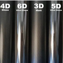 跨境3D 4D 5D 6D碳纤维贴膜防水车贴电脑笔记本汽车摩托车配件贴