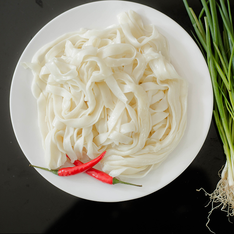 湖北荆州特产新鲜沙市宽米粉湿米粉纯手工河粉农家凉皮米面500g