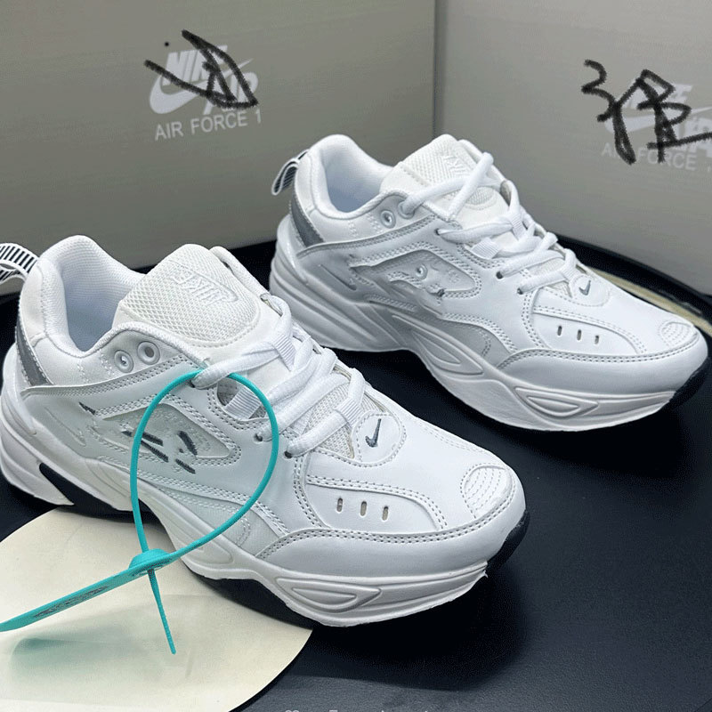 库存鞋白蓝复古老爹鞋休闲鞋跑步鞋百搭奈克m2k增高厚底鞋子特价