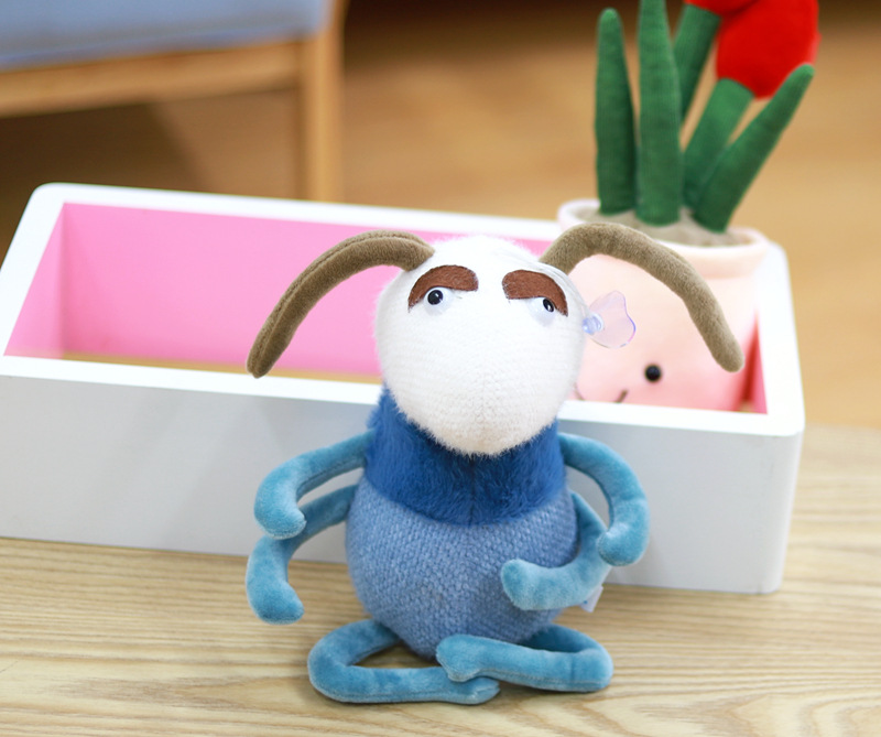 厂家批发可爱仿真小蚂蚁皇后公仔毛线小动物蚂蚁毛绒玩具抓机娃娃