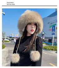 Wool hat female autumn and winter cold Mongolia cap跨境专供