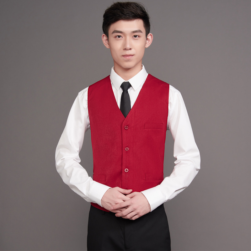 团队团建活动ktv服务员工衣马夹台球俱乐部马甲工作服印logo