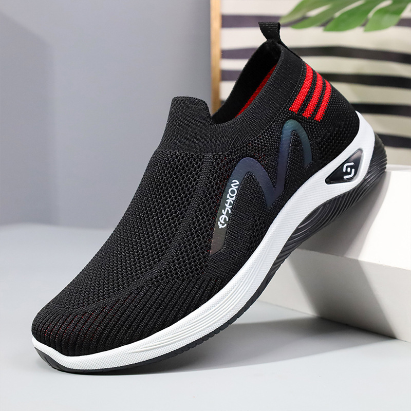 Women's Shoes 2023 New Foreign Trade Flying Woven Socks Mouth Women's Shoes Casual Walking Soft Bottom Fashion Breathable Sneaker Women's Shoes