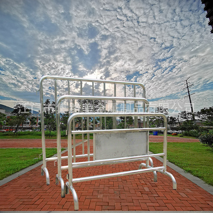 演唱会现场活动脚可拆卸不锈钢铁马护栏旅游景点隔离栏机场围栏