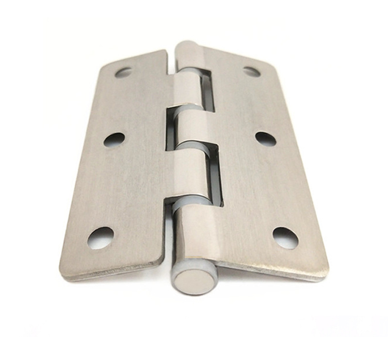 304不锈钢抛光平开合页带胶垫缓冲铰链 3寸木门柜门加厚合页hfg21