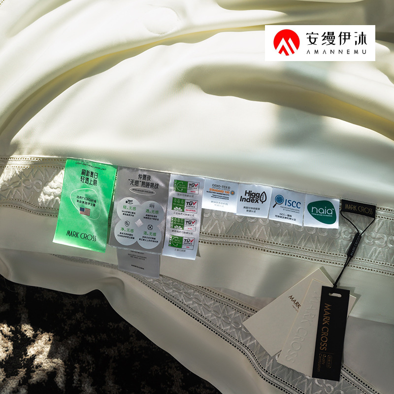 出口原单高奢200支奥地利兰精天丝夏被四件套华尔兹双人夏被酒店