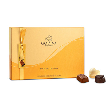 歌帝梵godiva巧克力礼盒装比利时进口黑巧夹心生日礼品情人节礼物