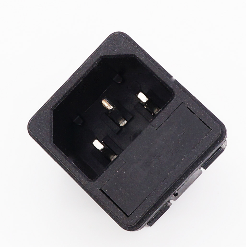 ac-02 带保险座 嵌入式 卡扣 ac 电源插座 品字插座配件-阿里巴巴