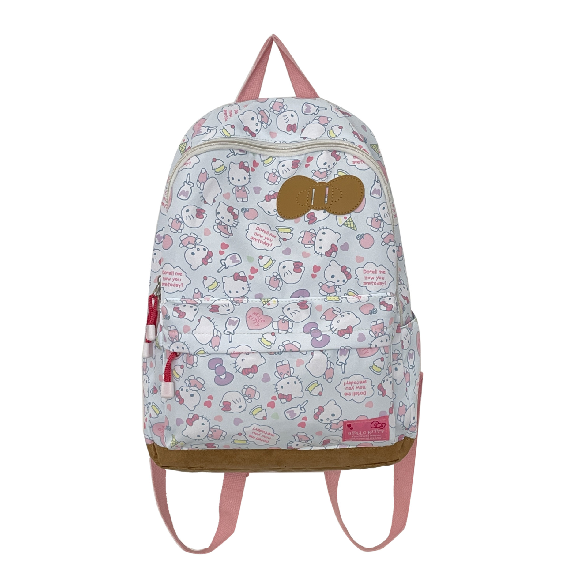 Japanese Style Homemade Bowknot Cute Cat Schoolbag High-Looking Printing Large Capacity Class Backpack