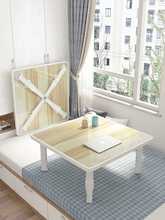 矮桌折叠桌家用小方桌简易吃饭炕桌地桌榻榻米飘窗桌床上电脑书桌