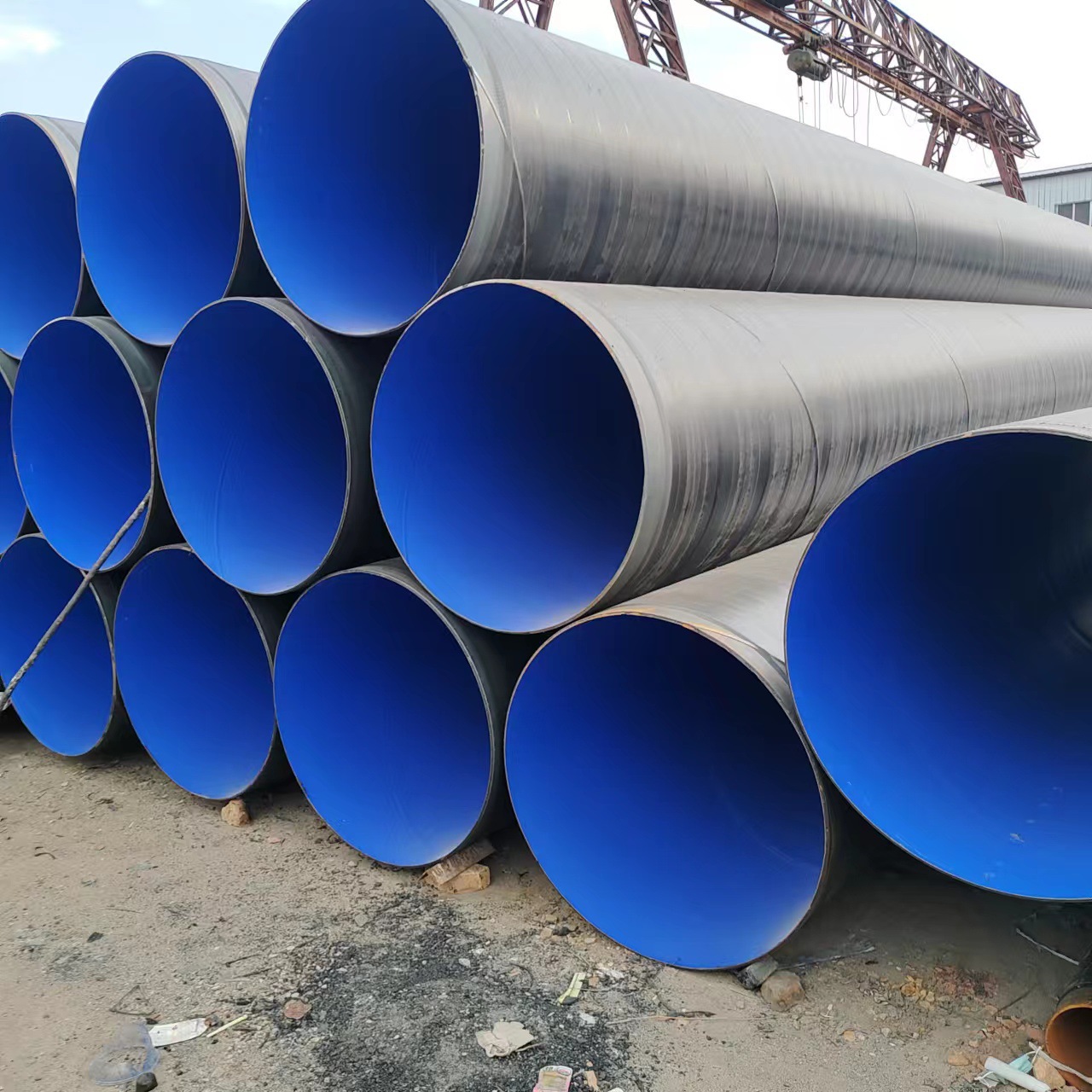 加强级内外环氧树脂涂塑螺旋管钢管 tpep给水涂塑3pe防腐无缝钢管