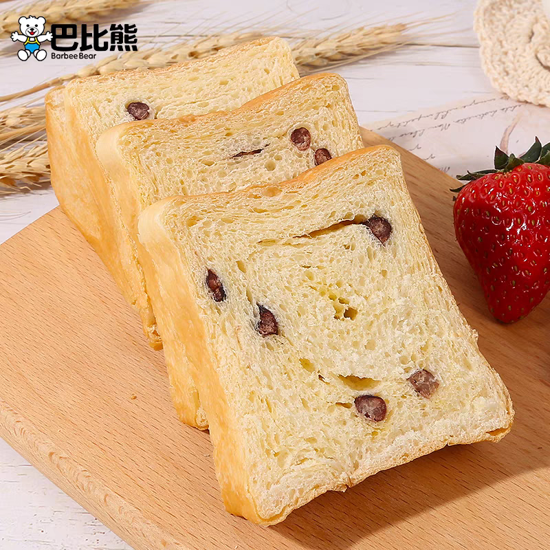 巴比熊手撕面包红豆鲜吐司代餐新选择早餐休闲食品商超同款一整箱