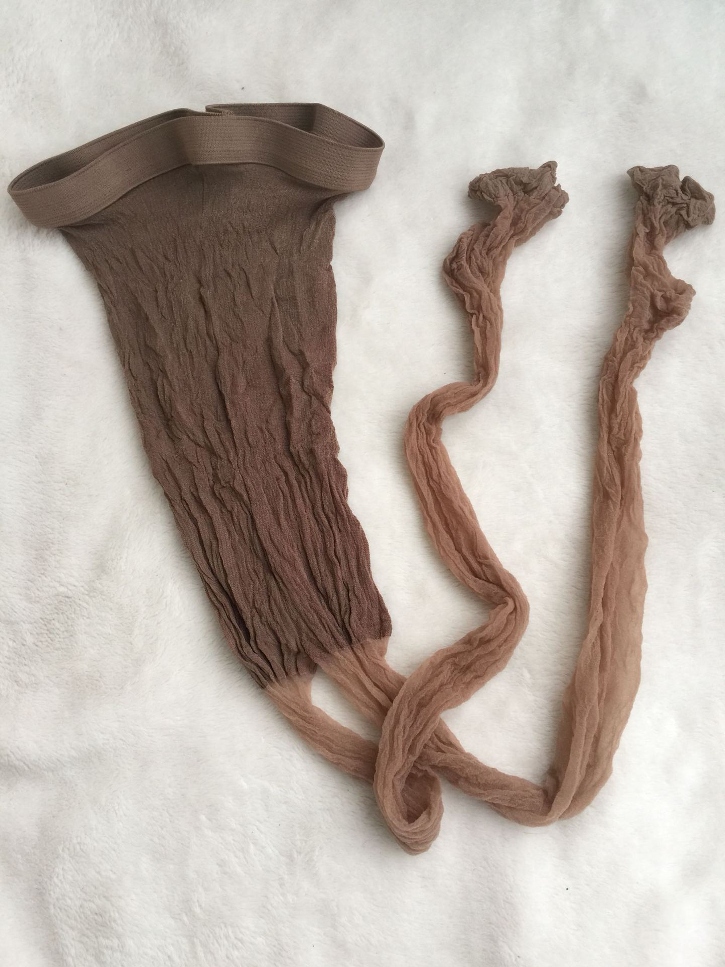 夏季2d肌肤纹理 复合丝透明丝袜蚕丝超薄隐形连裤袜打底袜女