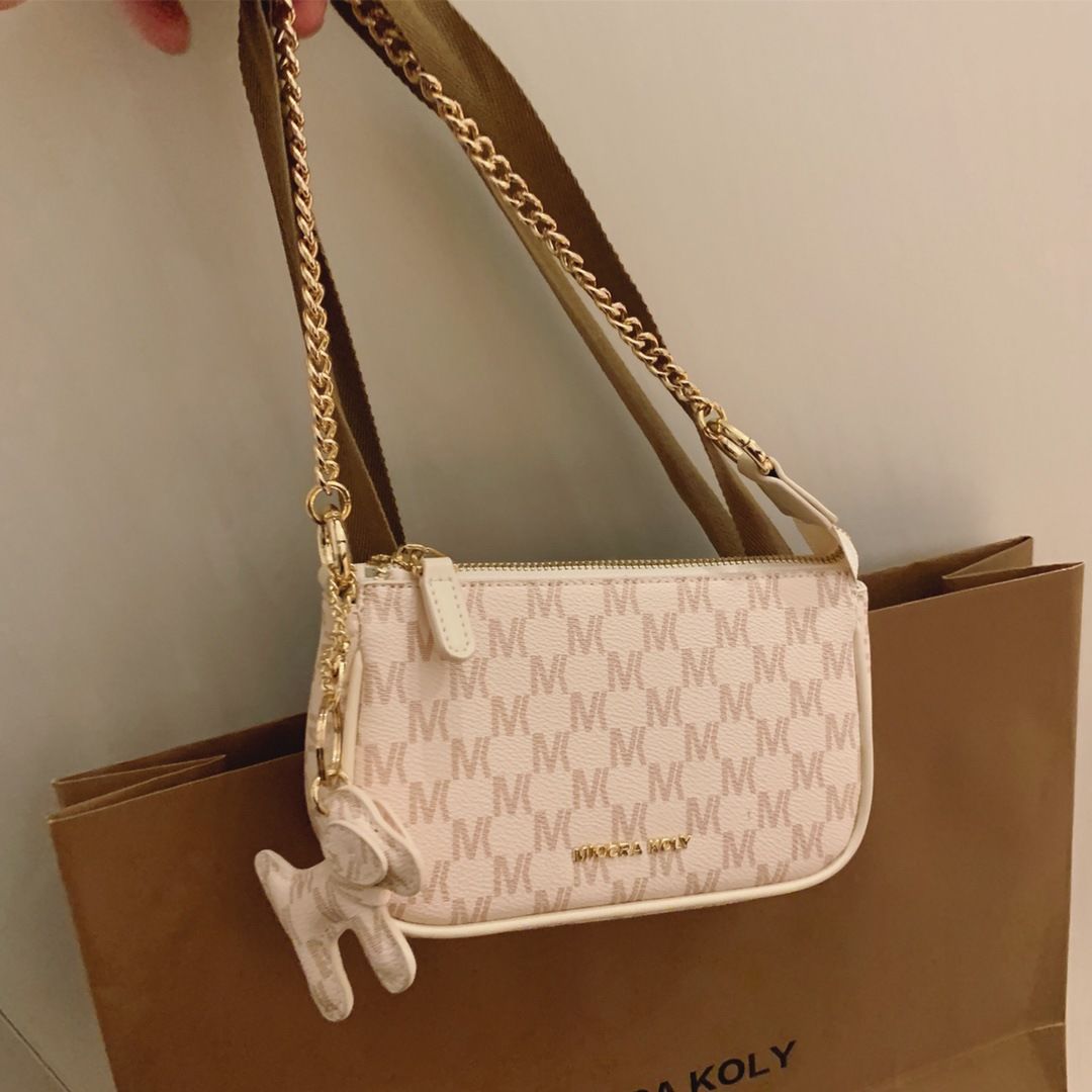 2023新款小m麻将包包女潮腋下包链条包单肩斜挎包今年流行