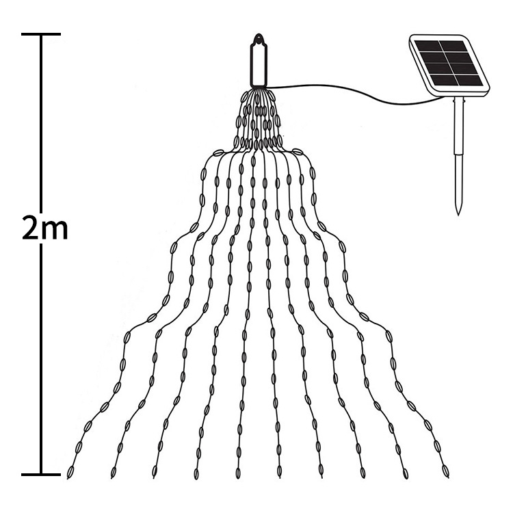 Factory Direct Sales Solar Timbo Lights Led Copper Wire Light Hot XINGX Ins Decorative Lights Solar Branch Light