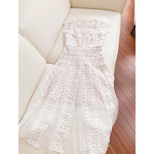 【订货款】衣阁里拉新品白色蕾丝显瘦修身日常礼服连衣裙女67431
