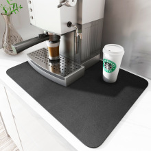 跨境咖啡机吸水速干垫家用碗盘干燥防滑垫吧台餐桌厨房台面沥水垫