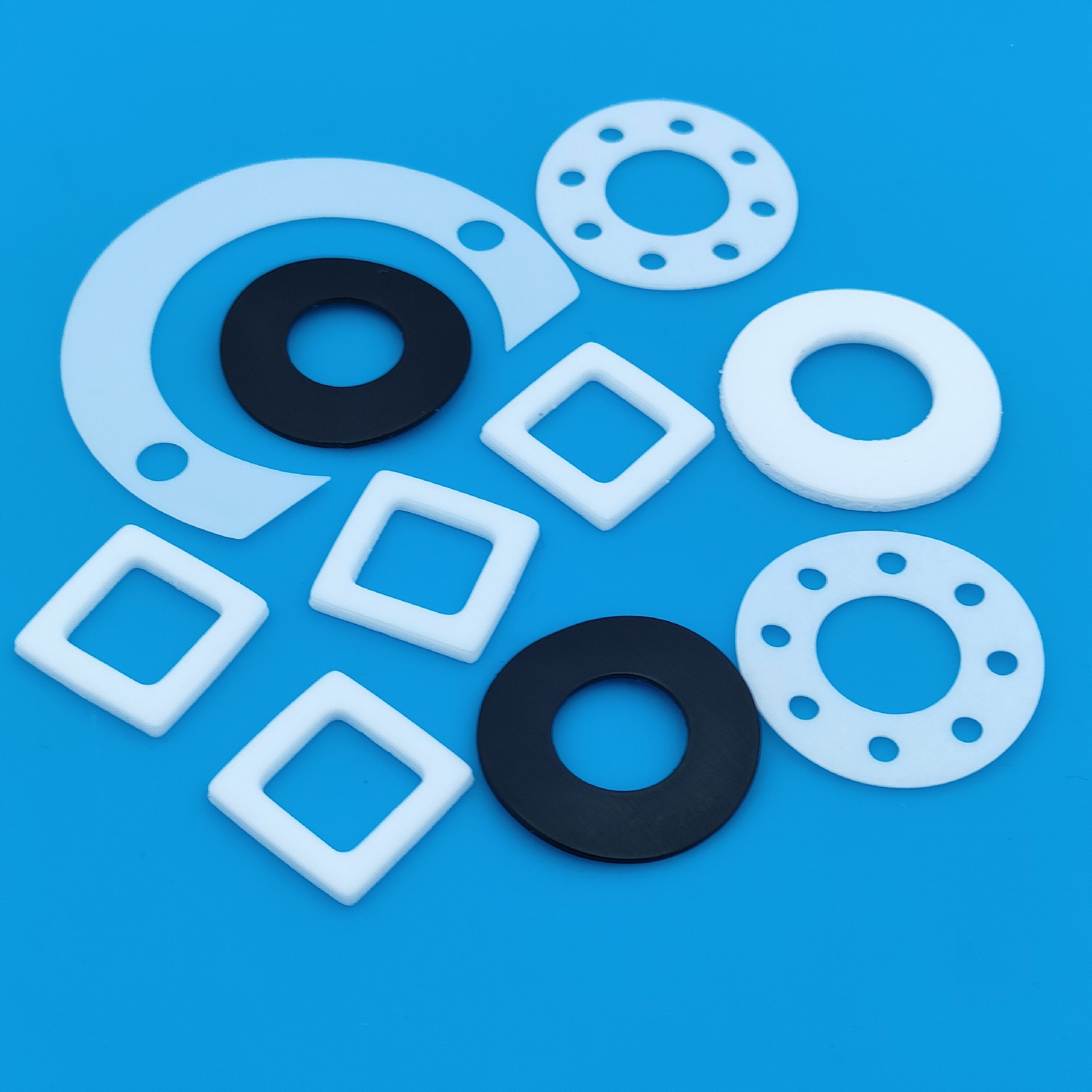 东莞厚街耐温聚四氟乙烯垫片ptfe垫圈耐磨f4介子白色铁氟龙华司