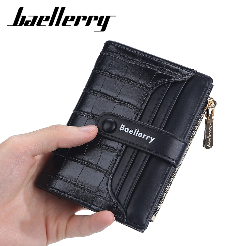 Baellerry New Wallet Vertical Zipper Women's Coin Purse Fashion Printing Multi Card Slots Wallet Wallet