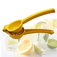 新款铝合金柠檬压汁器 家用手动金属喷漆柠檬橙子榨汁器 柠檬夹