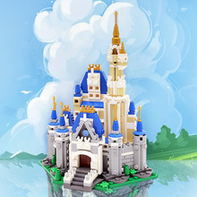 跨境辛德瑞拉城堡积木摆件 MOC-12492灰姑娘的城堡小颗粒拼装玩具