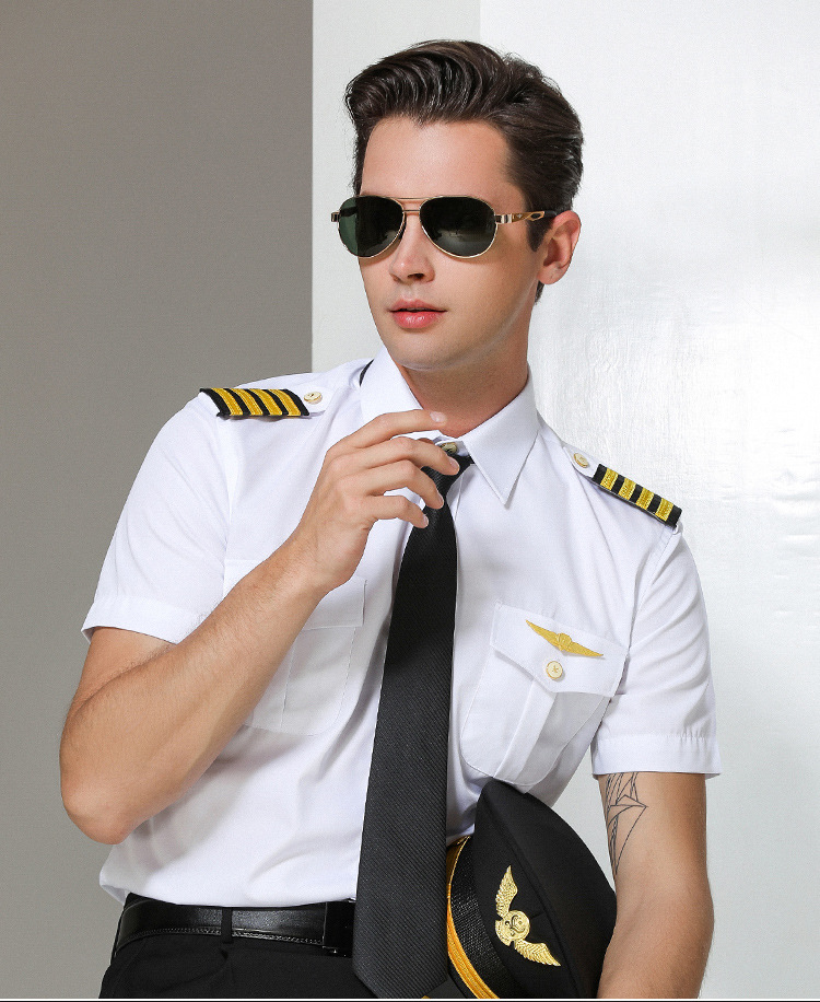 航空飞行员肩章机长caac机组套学员肩牌空姐空乘胸章墨镜配饰