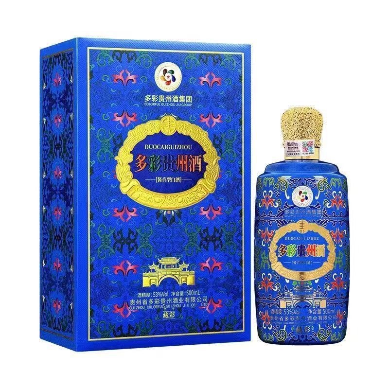 多彩贵州藏彩 53度酱香型白酒整箱500ml*6瓶纯粮酿造婚宴送礼批发