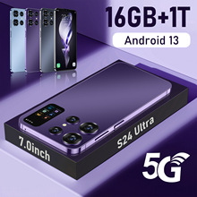 新款跨境S24 Ultra智能手机7.0寸2+16GB安卓5G外贸手机源头厂家