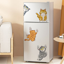 MS8539-NH卡通可爱调皮小猫咪创意冰箱贴家居装饰墙贴画自粘批发