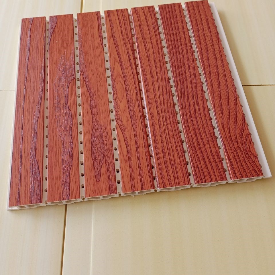 竹木纤维吸音板生态木塑木质210隔音板墙面ktv琴房装饰吊顶材料.