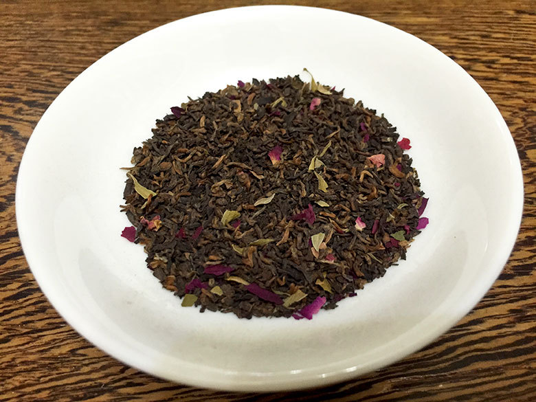 玫瑰普洱茶熟普特色风味调味茶云南普洱玫瑰口味香醇顺滑熟茶500g