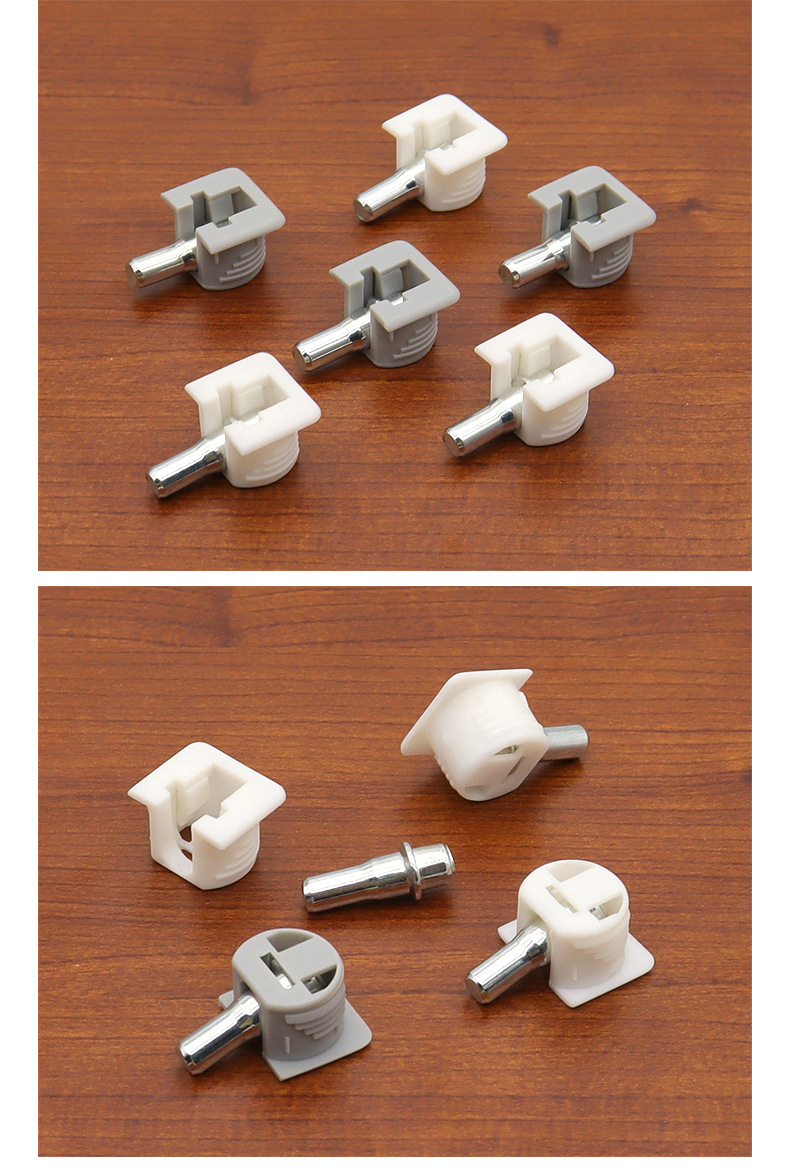 铭固 带轴层板托 直杆层板托 橱柜二合一层板托