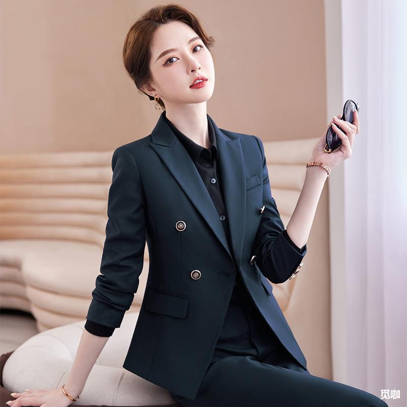 职业西装套装女高端气质长袖工装酒店经理售楼部珠宝店工作服秋冬