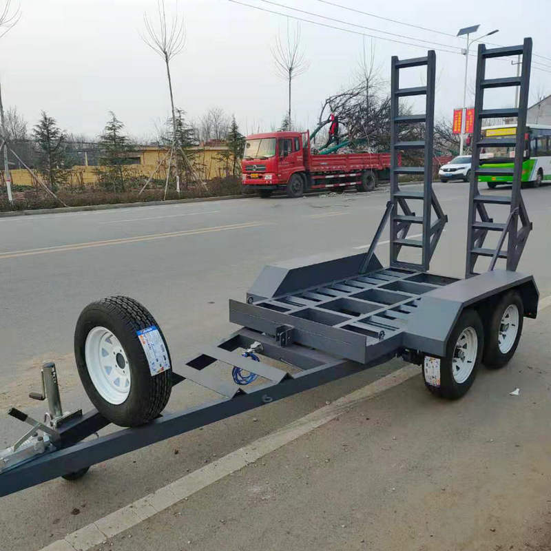 供应农用拖车 工厂仓库物流货物周转车 转向重型运输牵引式拖车