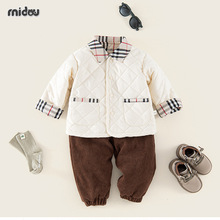 婴儿冬季棉服外出服小香风分体套装婴儿棉服A类棉加厚款宝宝衣服