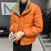 Down Jackets man Winter clothes new pattern men's wear Hit color Embroidery Stand collar Down Jackets keep warm have cash less than that is registered in the accounts Down Jackets coat