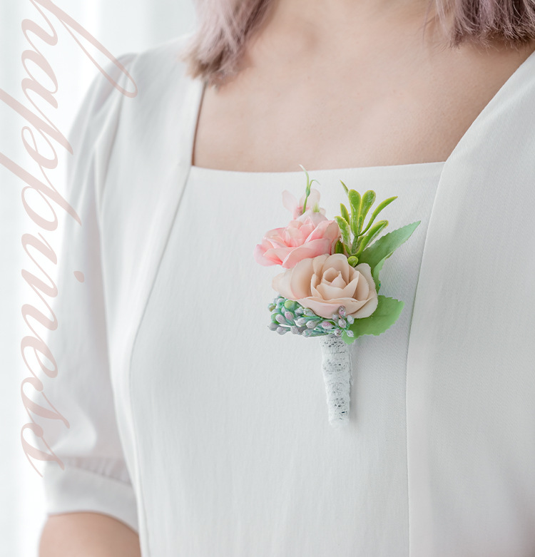 韩式婚庆活动庆典学校活动舞蹈新娘伴娘团姐妹花艺胸花手腕花