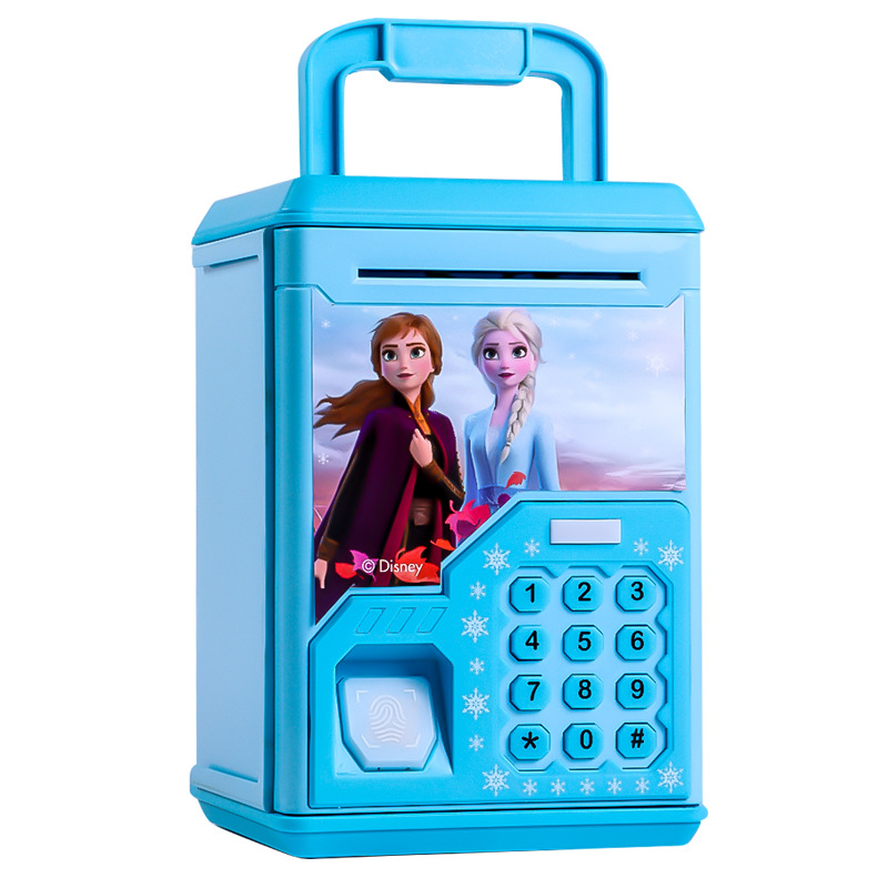 2022 Children's New Frozen Savings Only-in-No-out Internet Celebrity Password Suitcase Coin Bank Boys and Girls