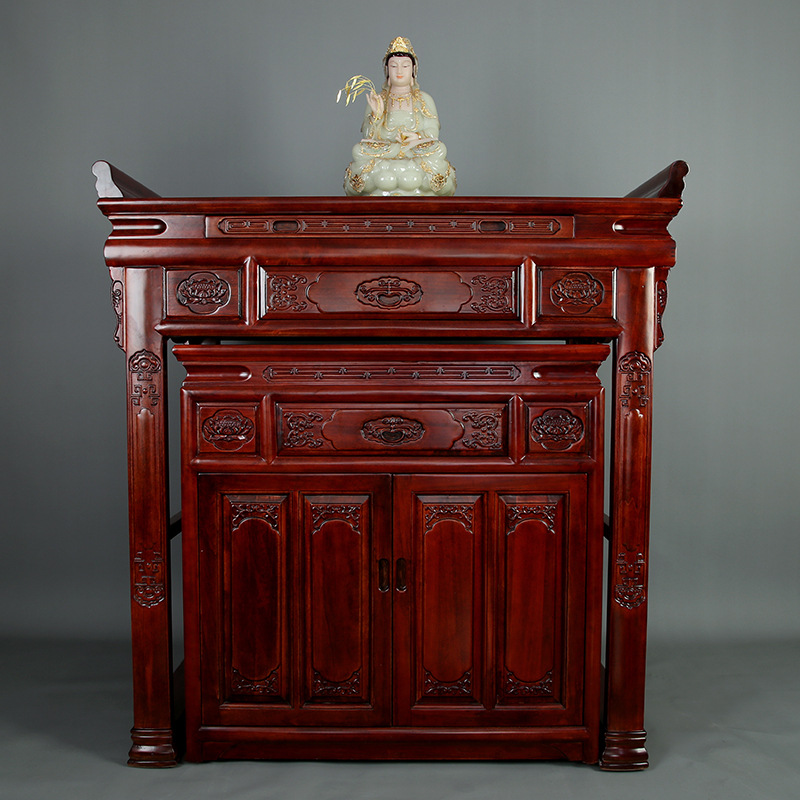 0成交32相似实木供桌佛台家用供奉桌财神爷观音台神桌供佛桌子香案供
