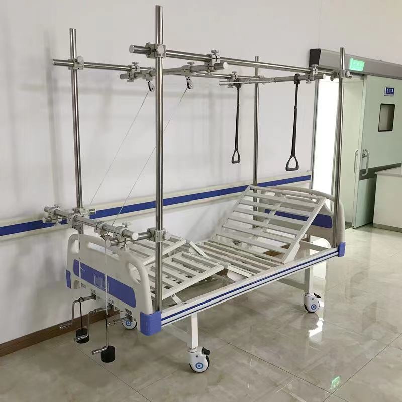 骨科牵引床医院精品三摇分腿式不锈钢牵引架手摇式多功能护理病床