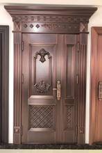 厂家定制 入户庭院大门 复古铜子母门 可防盗欧式铜制大门定做