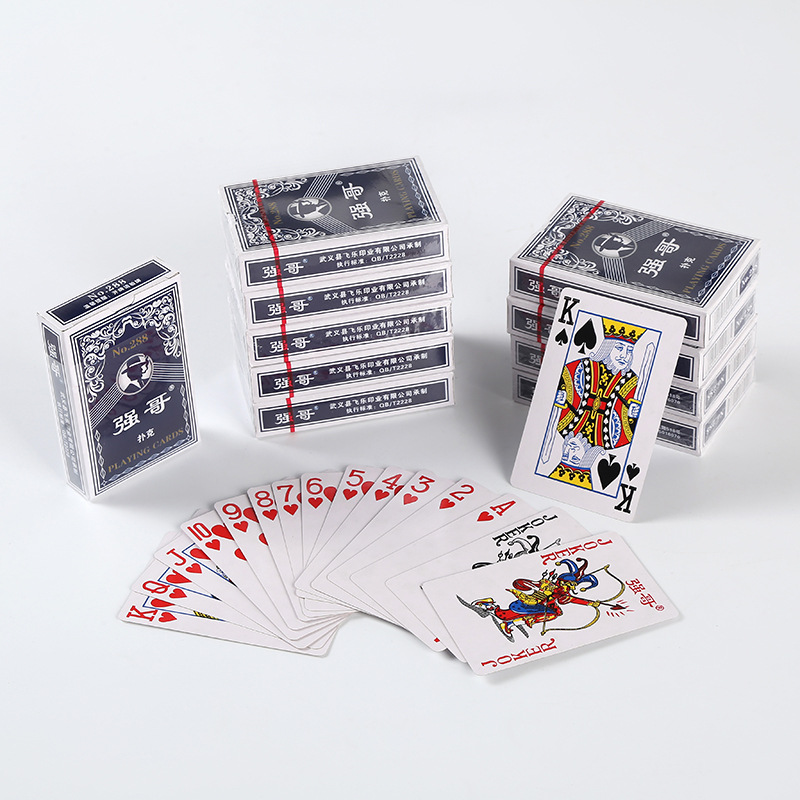 整箱包邮100副品牌强哥扑克牌便宜批发创意比赛扑克288扑克纸牌